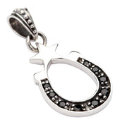 sterling silver horseshoe pendant